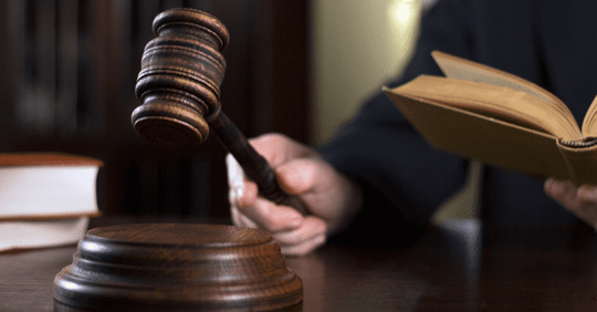 judge holding gavel